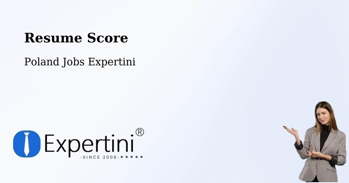 Resume Score & Job Description Match Tool – Wałcz - Poland Jobs Expertini